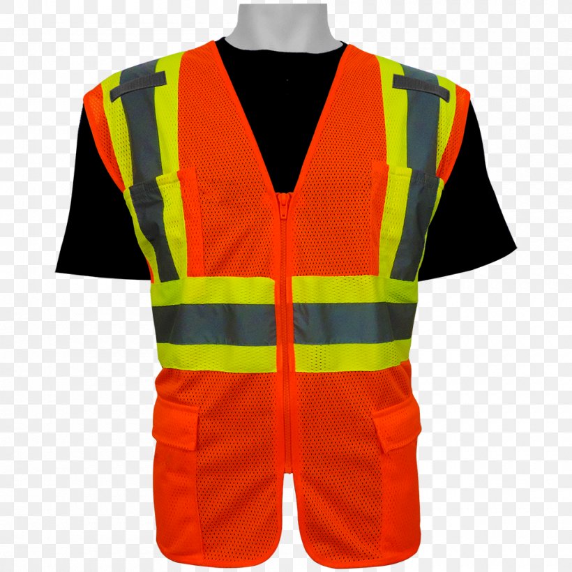Gilets High-visibility Clothing T-shirt International Safety Equipment Association, PNG, 1000x1000px, Gilets, Bead, Clothing, Glove, Hard Hats Download Free