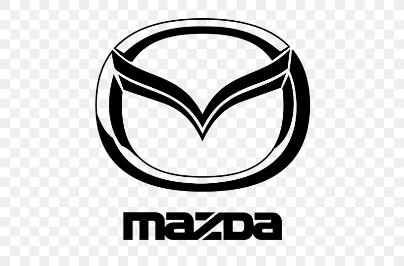 Mazda Motor Corporation Car Mazda3 Logo, PNG, 540x540px, Mazda Motor Corporation, Area, Artwork, Automotive Design, Black And White Download Free