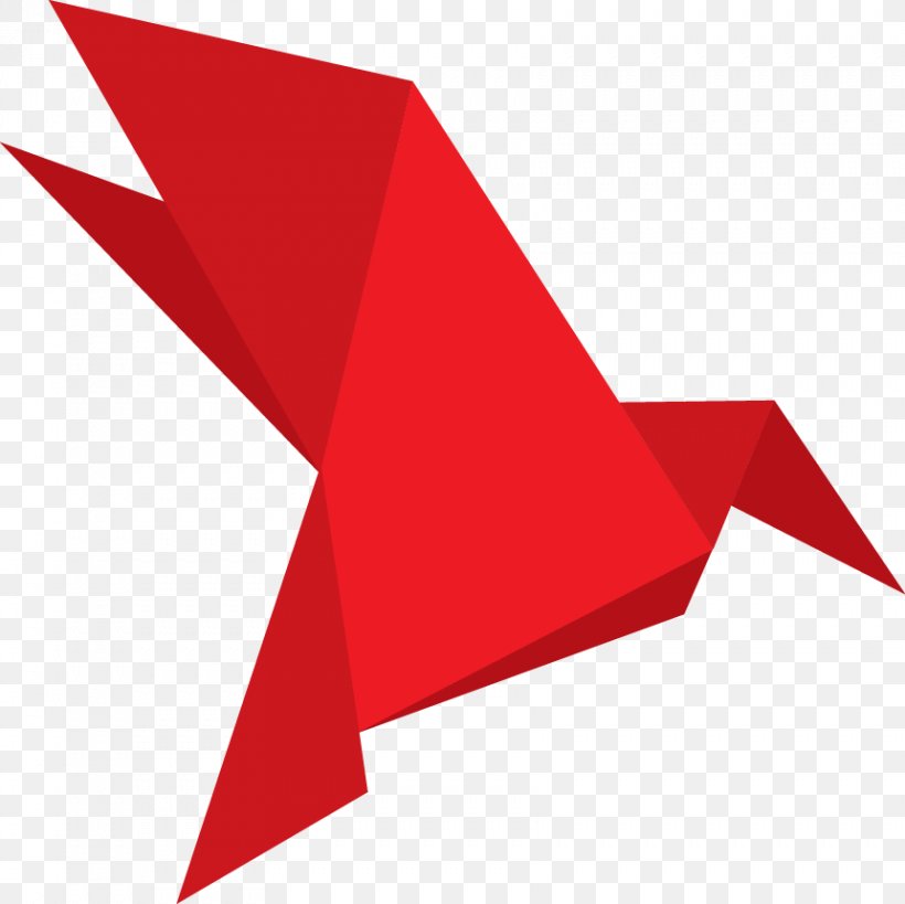 Product Design Graphics Line Triangle, PNG, 861x860px, Triangle, Origami, Red Download Free