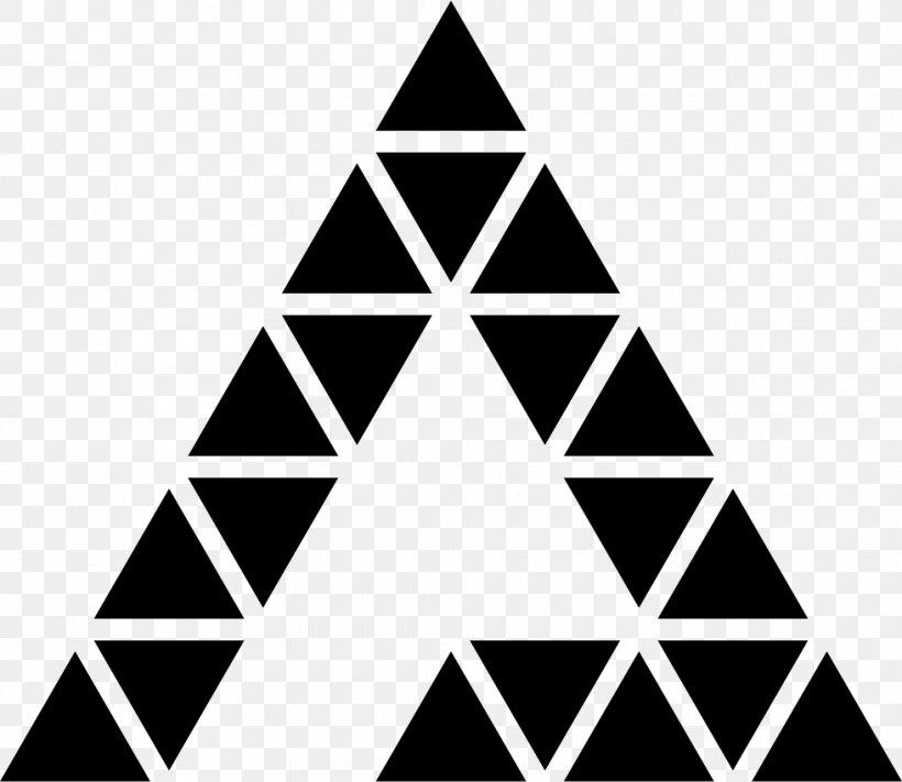 Penrose Triangle Geometry, PNG, 980x850px, Penrose Triangle, Black, Black And White, Brand, Geometric Shape Download Free