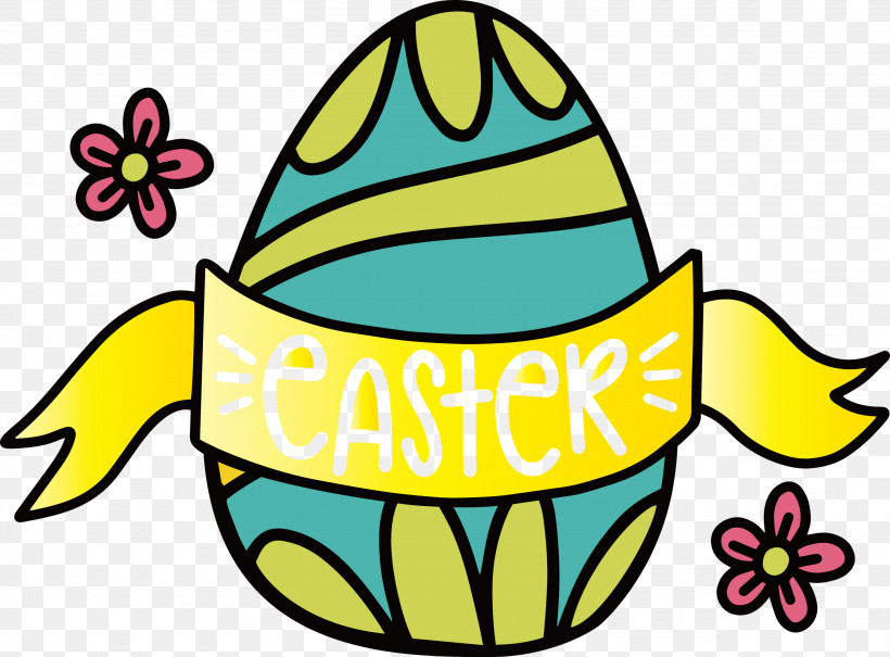 Happy Easter, PNG, 3000x2215px, Happy Easter, Yellow Download Free