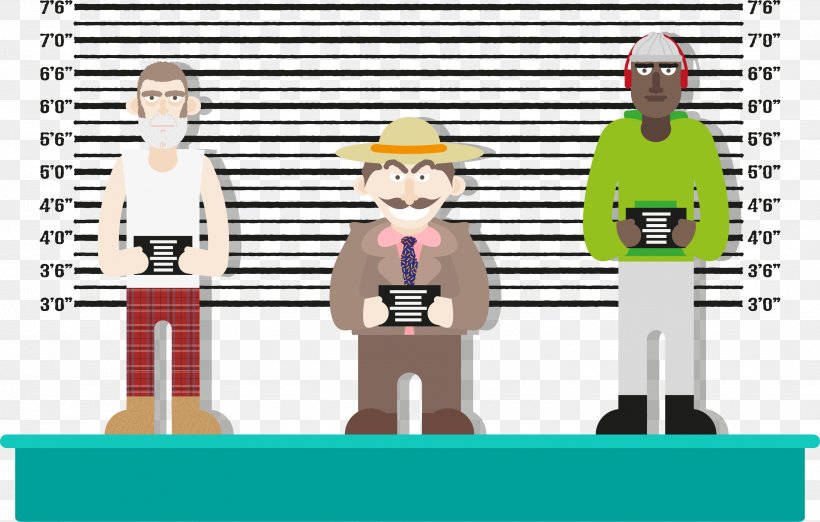 Cartoon Adobe Illustrator Crime, PNG, 3454x2202px, Cartoon, Crime, Human Behavior, Job, Mug Shot Download Free