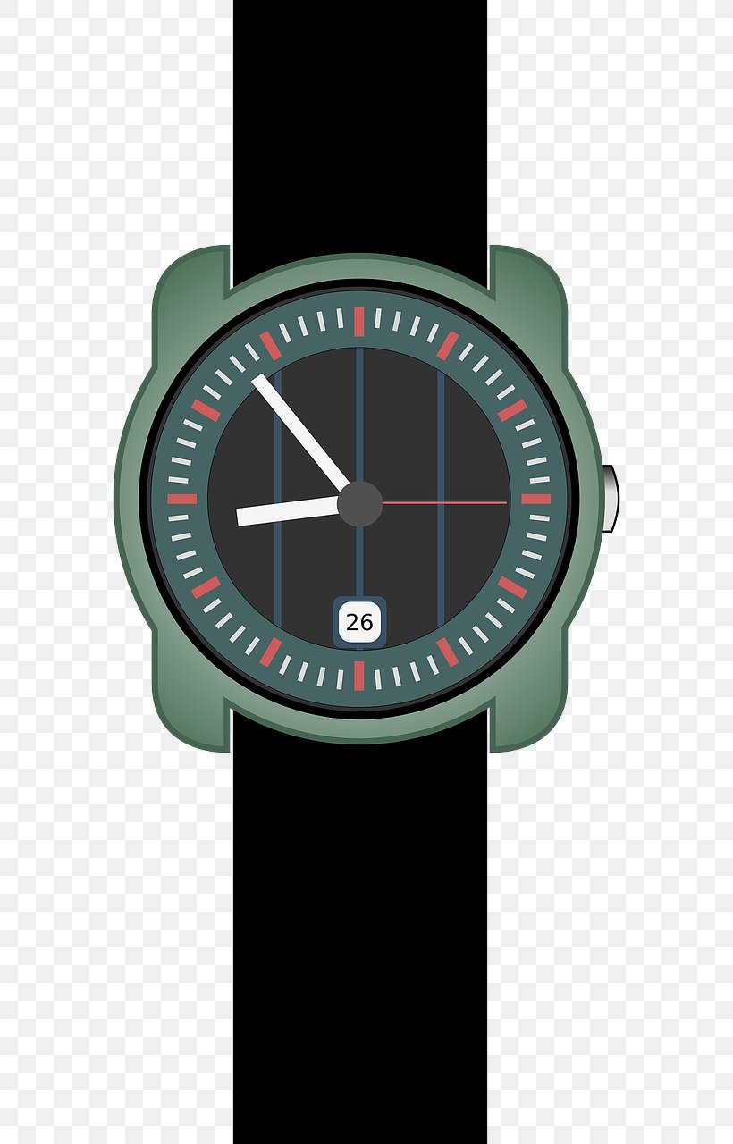Clip Art Vector Graphics Analog Watch Watch Bands, PNG, 640x1280px, Watch, Analog Watch, Brand, Clock, Digital Clock Download Free