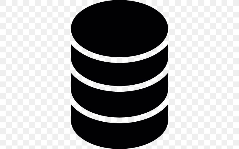 Symbol Cylinder Black And White, PNG, 512x512px, Stack, Black, Black And White, Cylinder, Symbol Download Free
