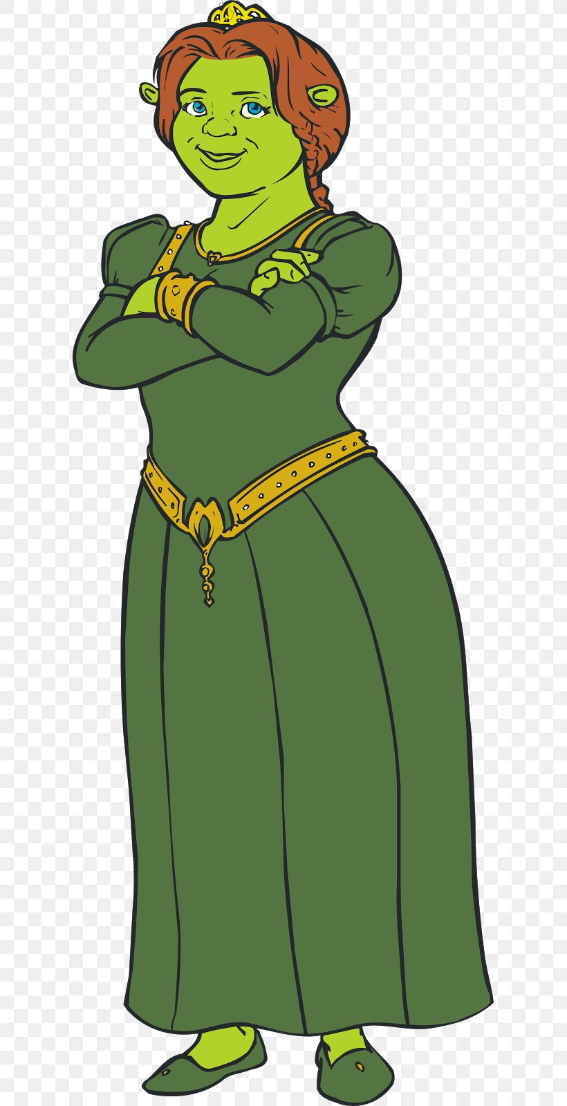 Princess Fiona Shrek Film Series Cartoon, PNG, 609x1600px, Watercolor, Cartoon, Flower, Frame, Heart Download Free