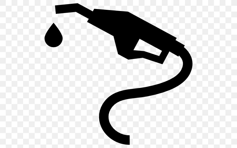Gasoline Filling Station Fuel Petroleum, PNG, 512x512px, Gasoline, Artwork, Black, Black And White, Brand Download Free