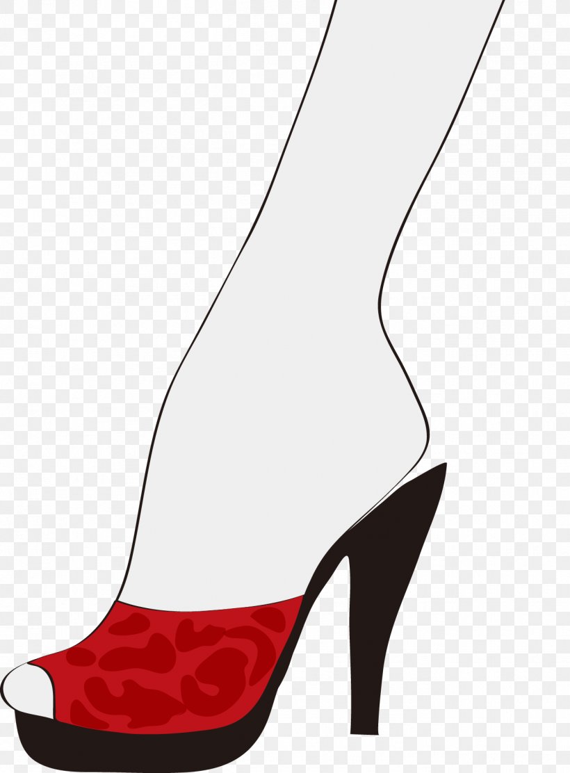 High-heeled Footwear Shoe Red, PNG, 1314x1783px, Watercolor, Cartoon, Flower, Frame, Heart Download Free