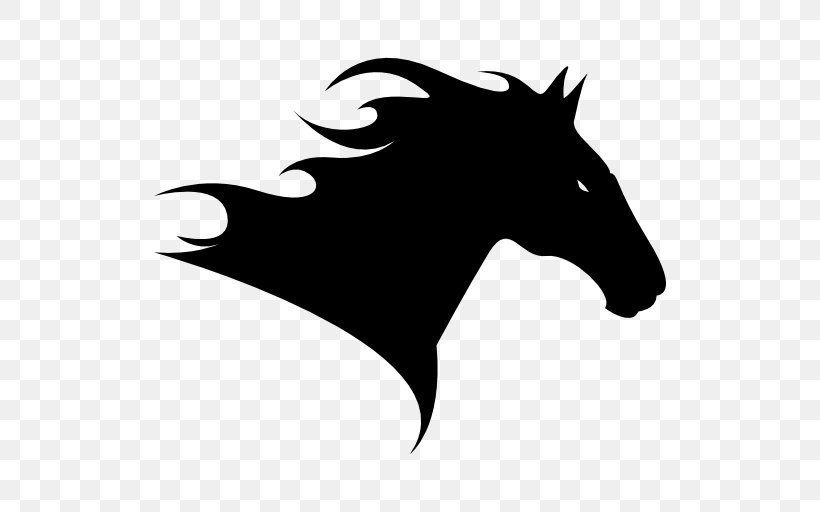 Horse Silhouette Black Clip Art, PNG, 512x512px, Horse, Animal, Black, Black And White, Dog Like Mammal Download Free
