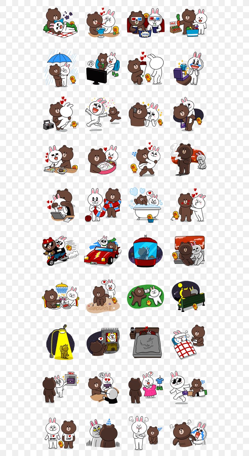 Line Friends LINE BROWN FARM Sticker, PNG, 562x1500px, Line Friends, Dating, Emoticon, Eyewear, Friends Download Free