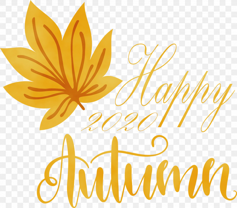 Petal Logo Cut Flowers Yellow Line, PNG, 3000x2630px, Happy Fall, Cut Flowers, Flower, Happy Autumn, Line Download Free