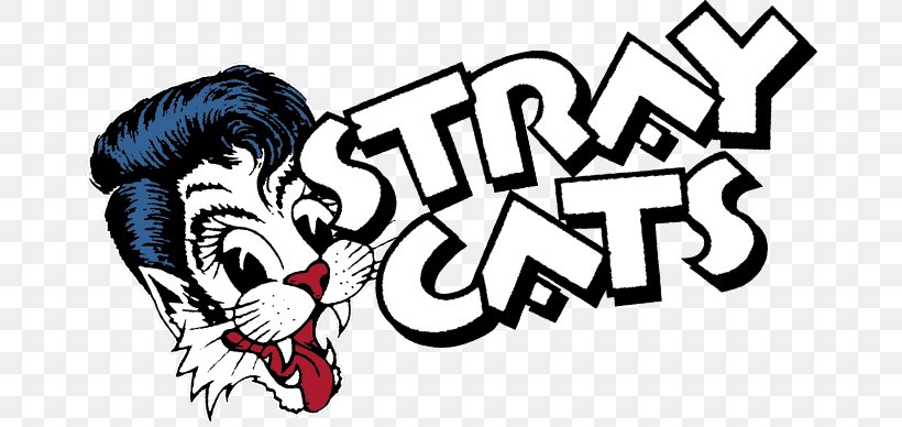 Stray Cats Stray Cat Strut Rockabilly Rock This Town, PNG, 666x388px, Watercolor, Cartoon, Flower, Frame, Heart Download Free