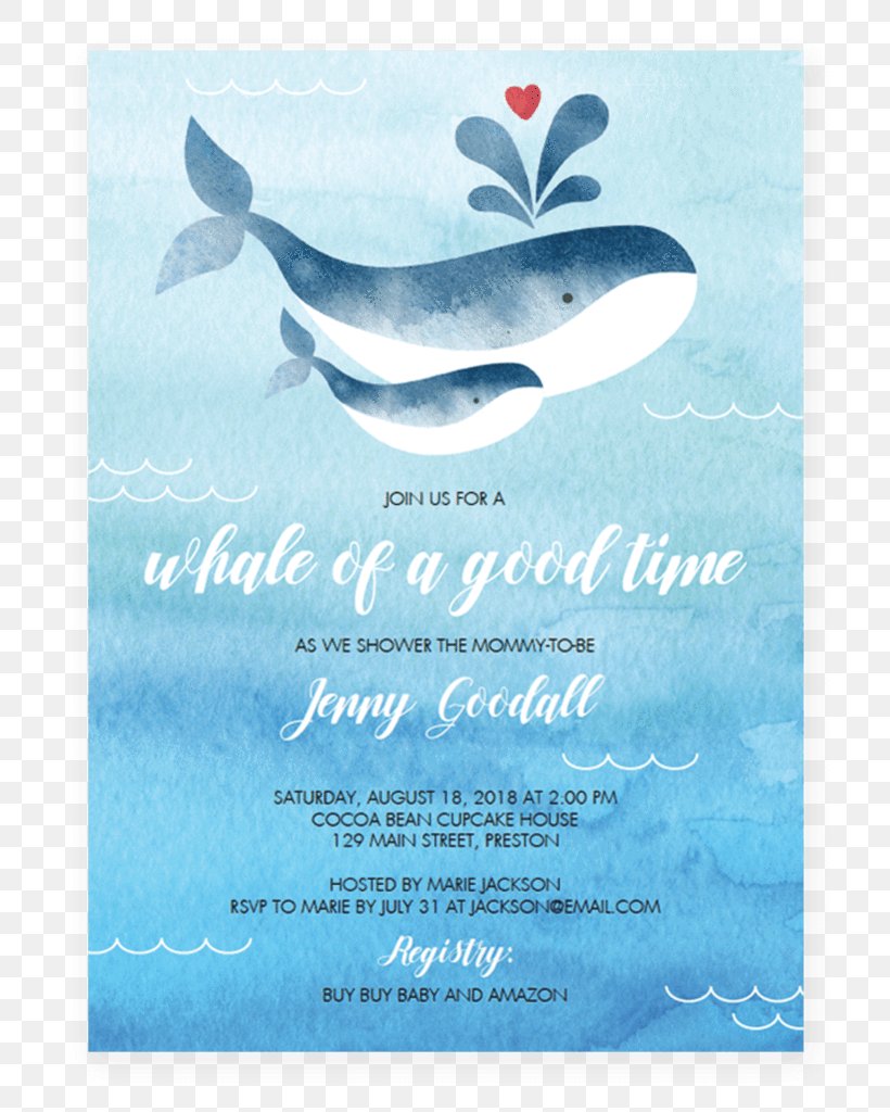Wedding Invitation Baby Shower Paper Cetacea, PNG, 819x1024px, Wedding Invitation, Baby Shower, Blue, Blue Whale, Boy Download Free