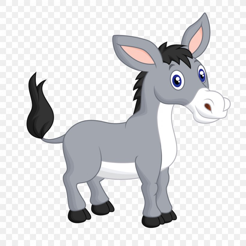 Cartoon Clip Art, PNG, 1010x1010px, Cartoon, Animation, Donkey, Drawing, Fictional Character Download Free