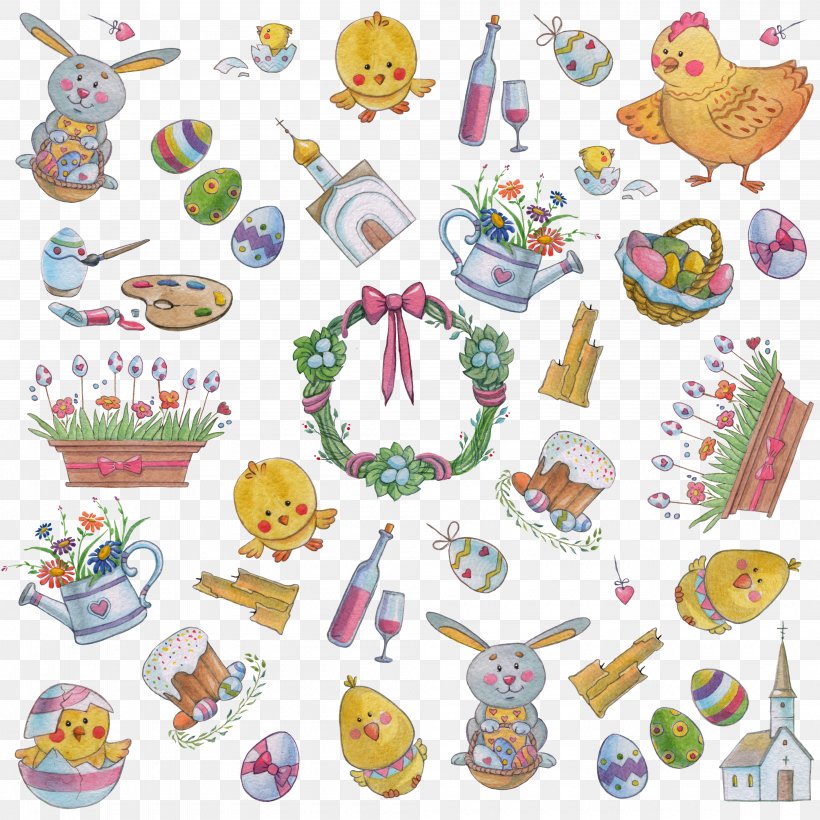 Chicken Easter Egg Clip Art, PNG, 4000x4000px, Chicken, Easter, Easter Egg, Egg, Food Download Free