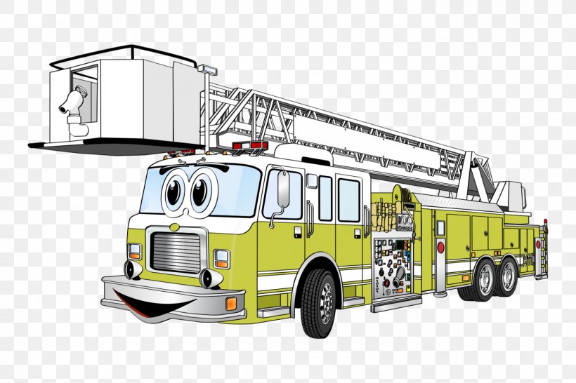 Fire Engine Hook Ladder Truck Firefighter Clip Art, PNG, 1400x933px, Fire Engine, Car, Cartoon, Commercial Vehicle, Emergency Vehicle Download Free
