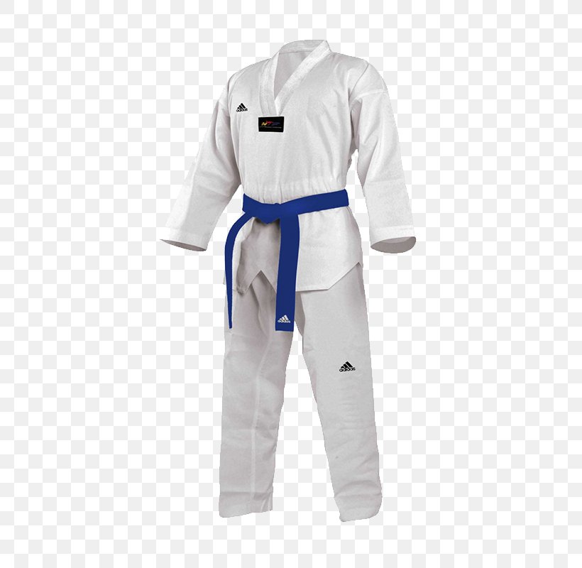 Dobok World Taekwondo Adidas Uniform, PNG, 650x800px, Dobok, Adidas, Belt, Black, Blue Download Free