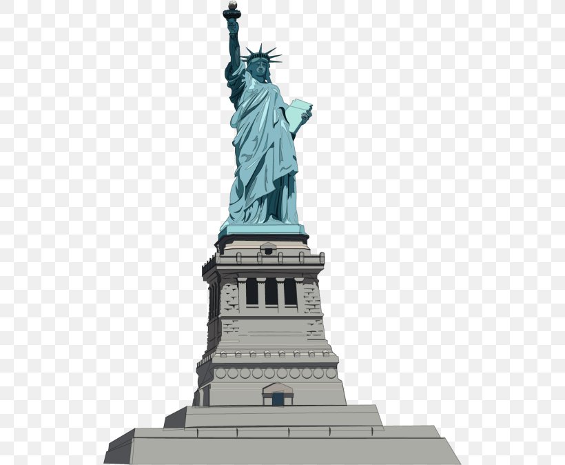 Statue Of Liberty National Monument New York Harbor Clip Art, PNG, 522x674px, Statue Of Liberty, Building, Drawing, Landmark, Liberty Island Download Free