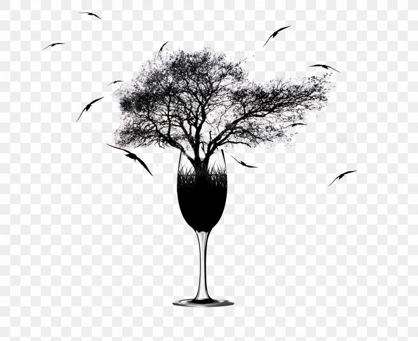 Tree Illustration, PNG, 1866x1522px, Tree, Black And White, Branch, Cup, Drinkware Download Free