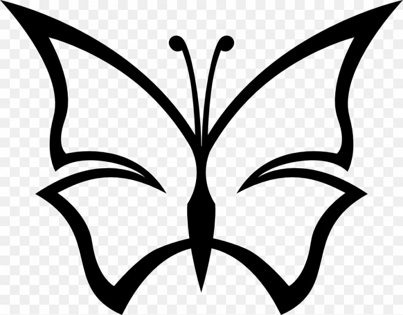 Butterfly Clip Art, PNG, 999x781px, Butterfly, Artwork, Black And White, Brush Footed Butterfly, Cartoon Download Free
