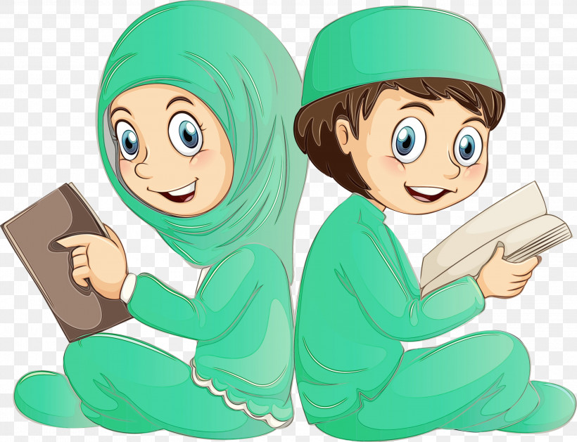 Cartoon Sharing Animation, PNG, 3000x2304px, Muslim People, Animation, Cartoon, Paint, Sharing Download Free