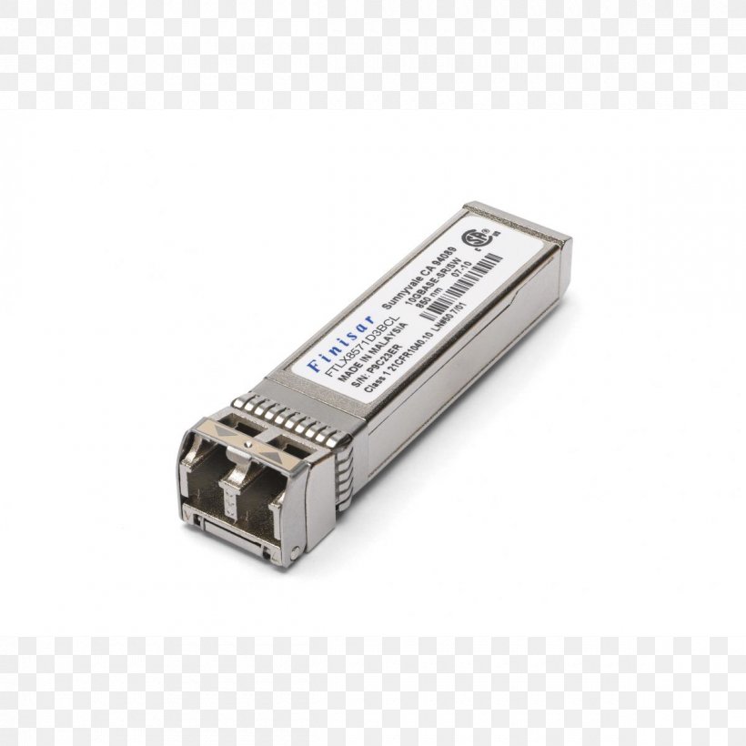 10 Gigabit Ethernet Small Form-factor Pluggable Transceiver Multi-mode Optical Fiber, PNG, 1200x1200px, 10 Gigabit Ethernet, Adapter, Computer Network, Electronics Accessory, Ethernet Download Free