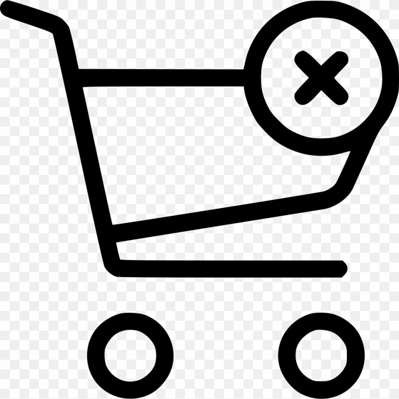 Shopping Cart E-commerce, PNG, 980x982px, Shopping Cart, Area, Bag, Black And White, Cart Download Free