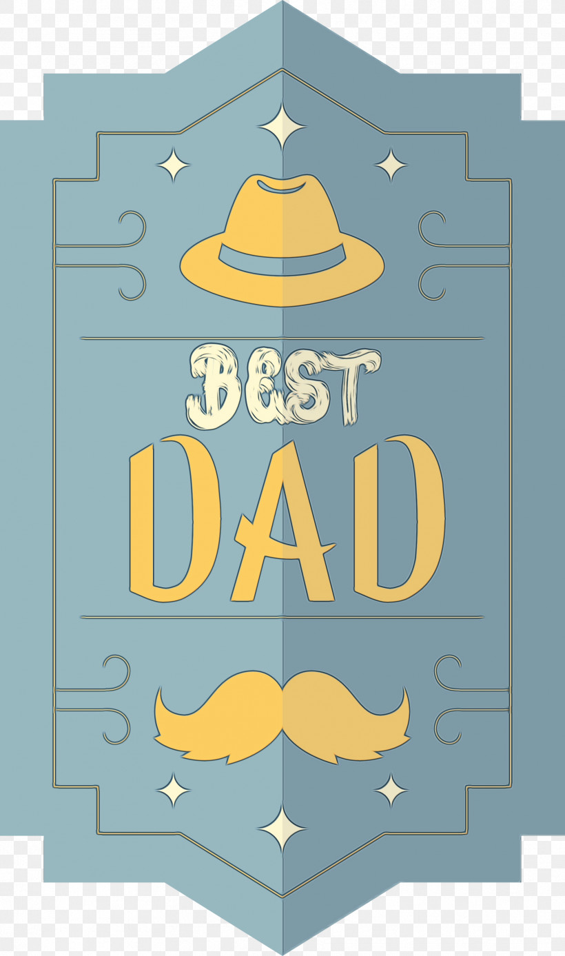Logo Poster Yellow Pattern Area, PNG, 1773x3000px, Fathers Day Label, Area, Logo, M, Meter Download Free