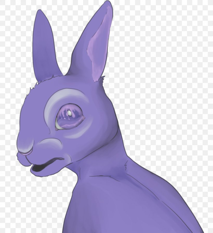 Purple Cartoon Figurine Snout, PNG, 853x936px, Purple, Cartoon, Figurine, Hare, Mammal Download Free