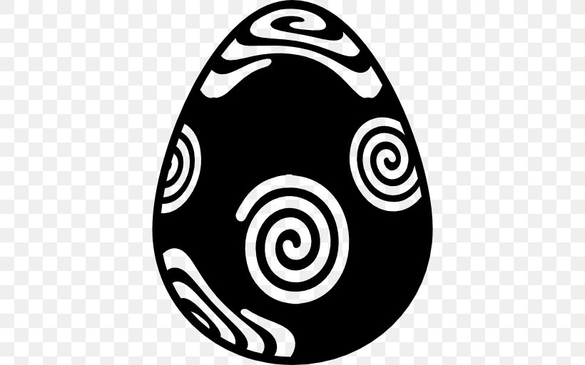 Easter Egg Clip Art, PNG, 512x512px, Easter Egg, Black And White, Easter, Egg, Monochrome Download Free