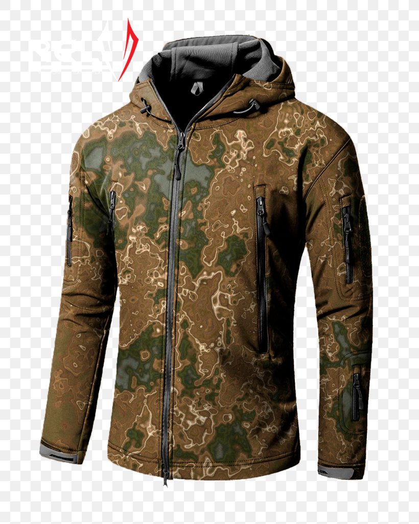 Hoodie Shell Jacket Clothing, PNG, 768x1024px, Hoodie, Bodywarmer, Camouflage, Clothing, Gilets Download Free