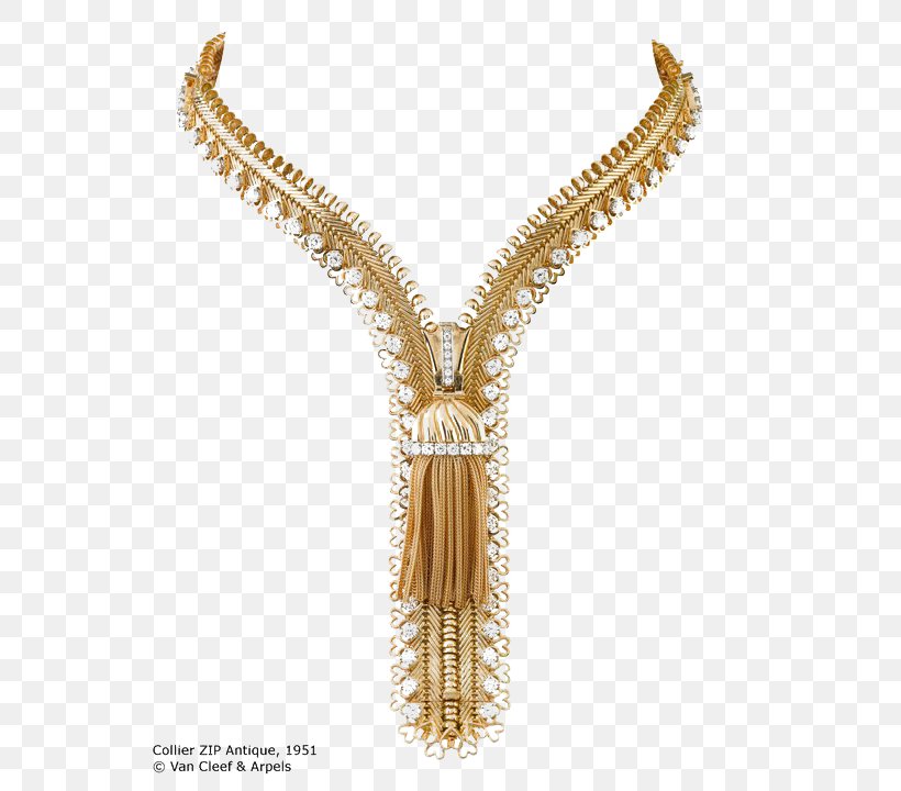 Necklace Gold Zipper Jewellery Van Cleef & Arpels, PNG, 592x720px, Necklace, Alamy, Bracelet, Chain, Diamond Download Free