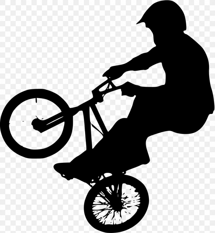 BMX Bike Bicycle Silhouette Clip Art, PNG, 944x1023px, Bmx, Bicycle, Bicycle Accessory, Bicycle Drivetrain Part, Bicycle Frame Download Free