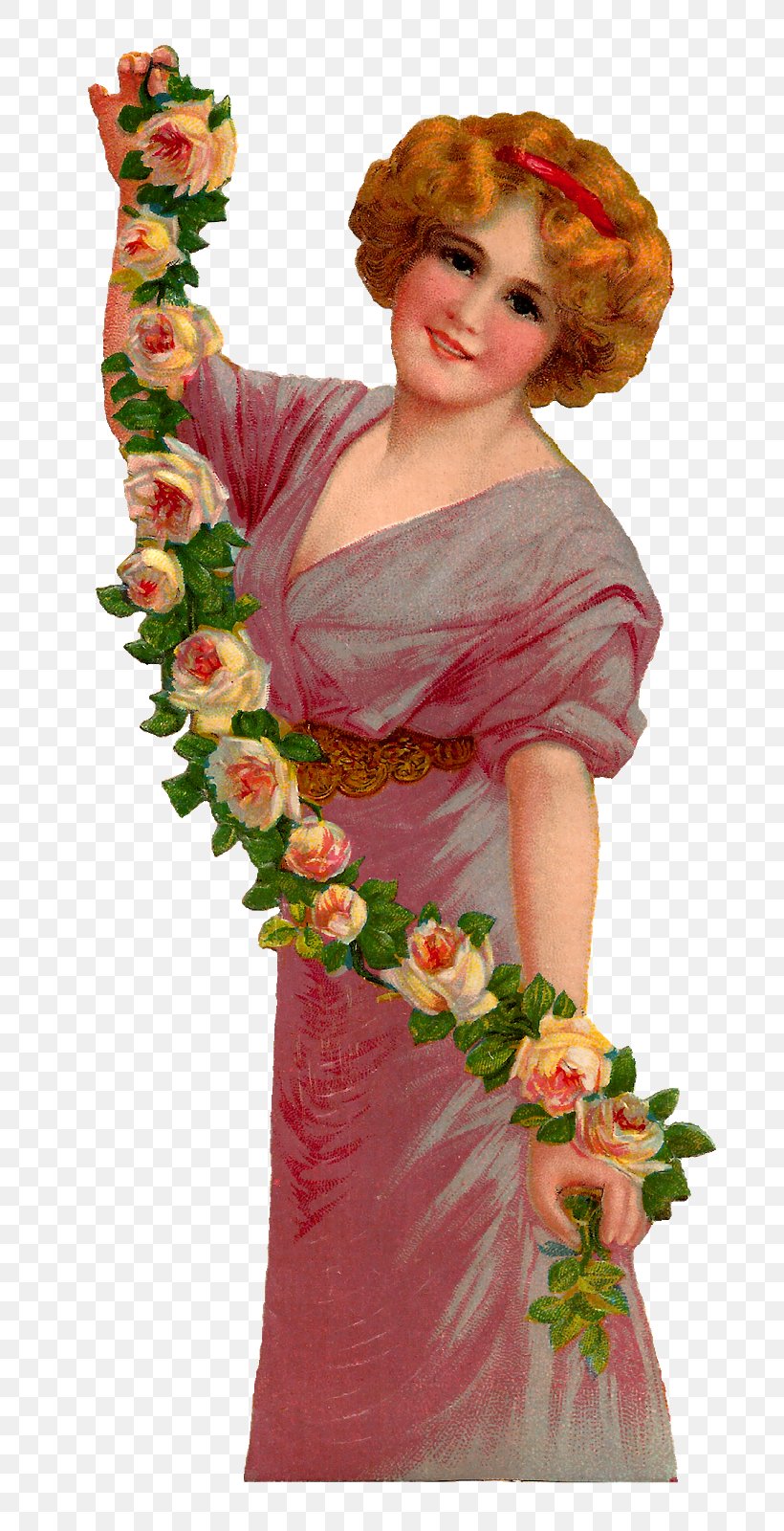 Cut Flowers Victorian Era Clip Art, PNG, 756x1600px, Flower, Bridesmaid, Costume, Cut Flowers, Decoupage Download Free