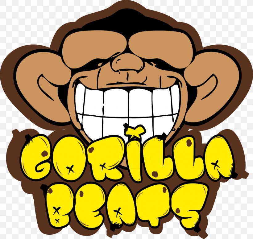 Gorilla Logo Clip Art, PNG, 1141x1079px, Gorilla, Brand, Commodity, Food, Happiness Download Free