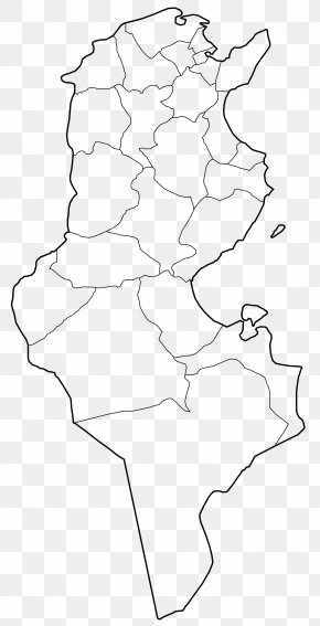 Governorates Of Tunisia Bizerte Governorate Wilayah Blank Map, PNG ...