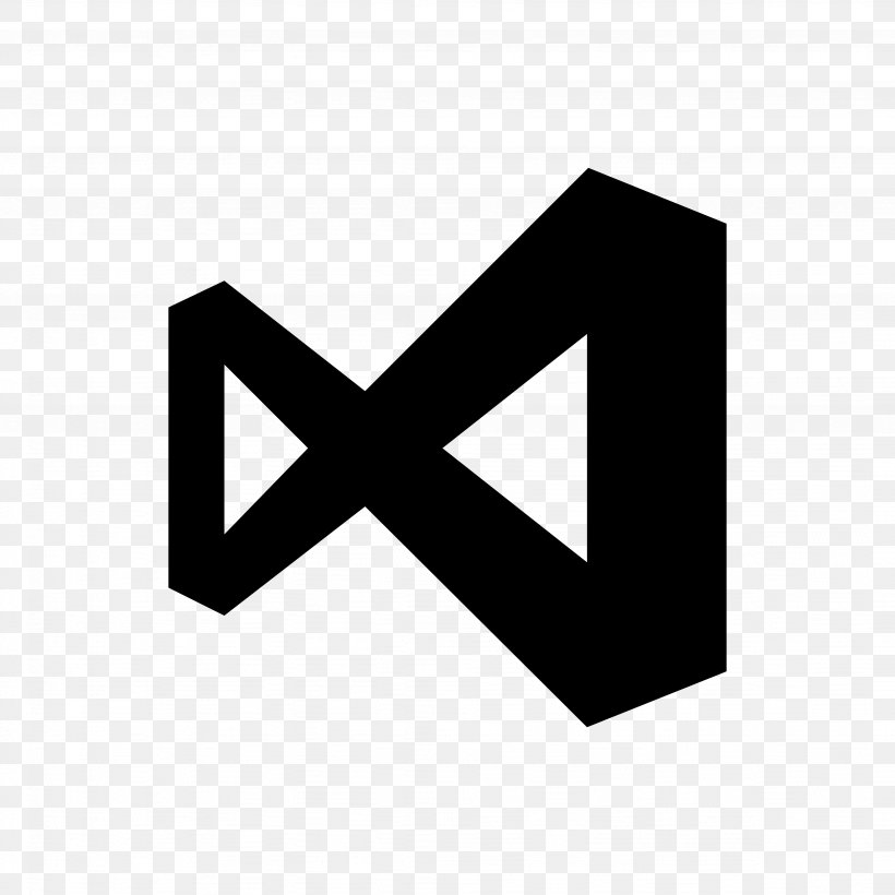 Microsoft Visual Studio Visual Basic Microsoft Visual C++ Visual Studio Code, PNG, 4096x4096px, Microsoft Visual Studio, Black, Black And White, Brand, Installation Download Free