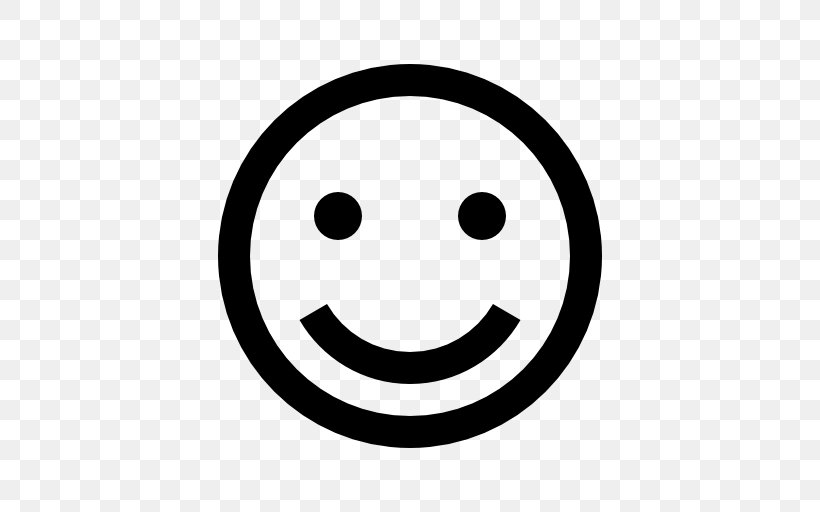 Smiley Emoticon Happiness Download, PNG, 512x512px, Smiley, Black And White, Computer, Emoticon, Facial Expression Download Free