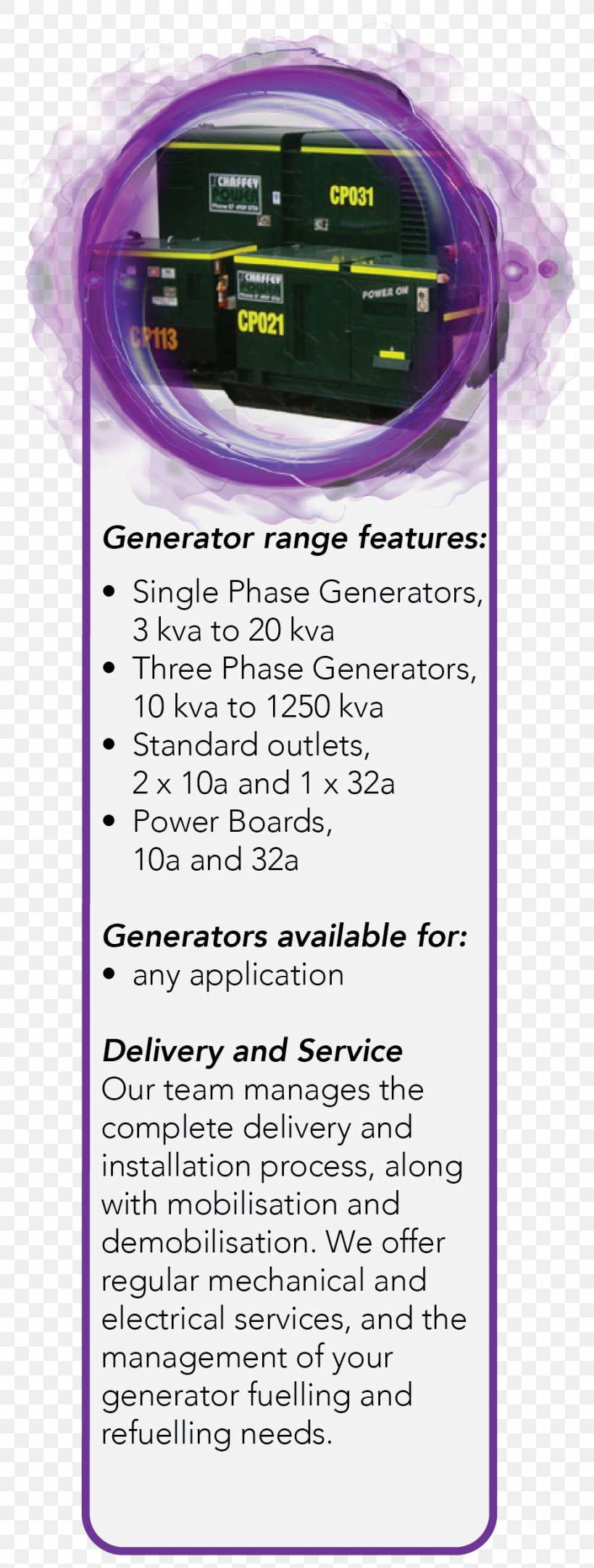 Electric Generator Chaffey Power Job Font, PNG, 931x2460px, Electric Generator, Job, Purple, Text, Violet Download Free