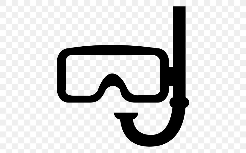 Goggles Diving & Snorkeling Masks Underwater Diving Clip Art, PNG, 512x512px, Goggles, Aeratore, Area, Black, Black And White Download Free