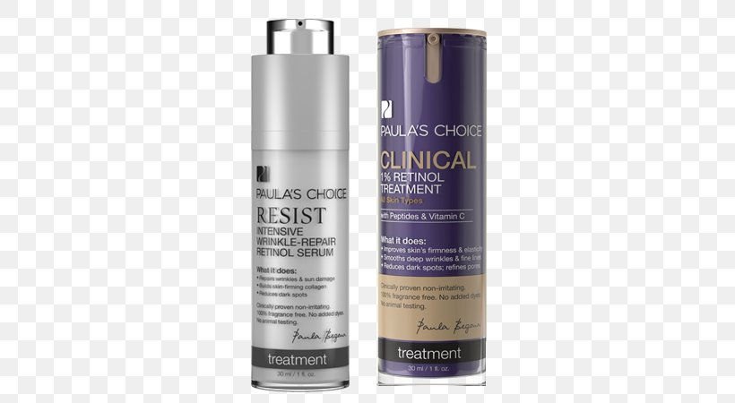 Paula's Choice RESIST Intensive Wrinkle-Repair Retinol Serum Paula's Choice CLINICAL 1% Retinol Treatment Paula's Choice Resist Barrier Repair Moisturizer With Retinol Skin Care, PNG, 800x450px, Retinol, Ageing, Antiaging Cream, Human Skin, Liquid Download Free