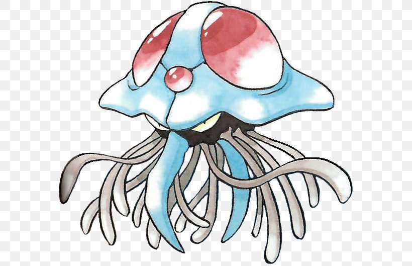 Pokémon Red And Blue Tentacruel Tentacool Art, PNG, 590x529px, Tentacruel, Animal Figure, Art, Art Museum, Artwork Download Free