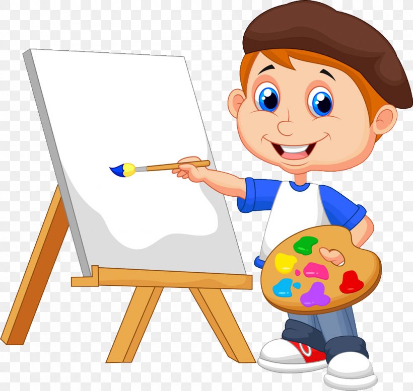 Painting Cartoon Royalty-free Drawing, PNG, 1000x948px, Painting, Area, Art, Boy, Canvas Download Free