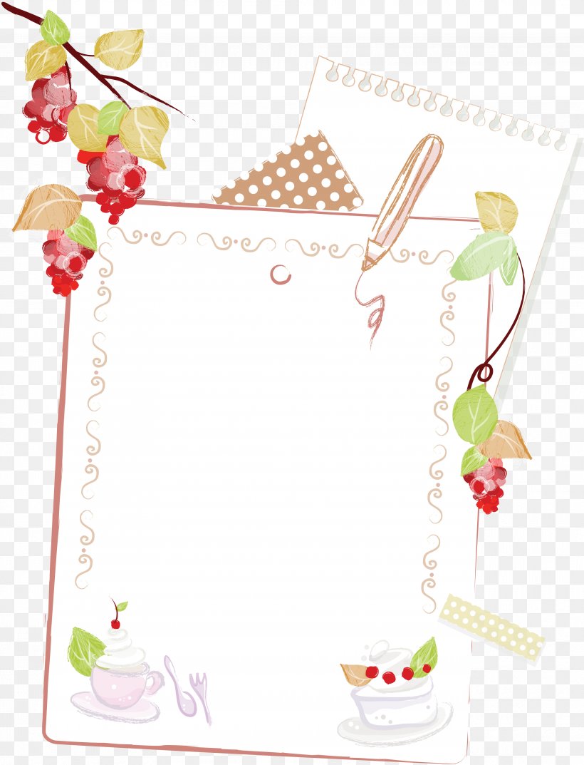 Paper Picture Frames Clip Art, PNG, 3843x5031px, Paper, Art, Floral Design, Flower, Fruit Download Free