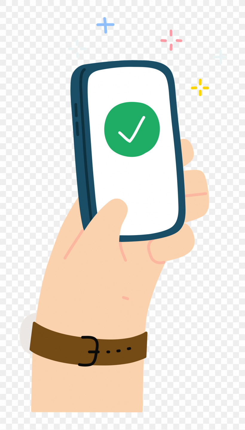 Phone Checkmark Hand, PNG, 1422x2500px, Phone, Behavior, Cartoon, Checkmark, Hand Download Free