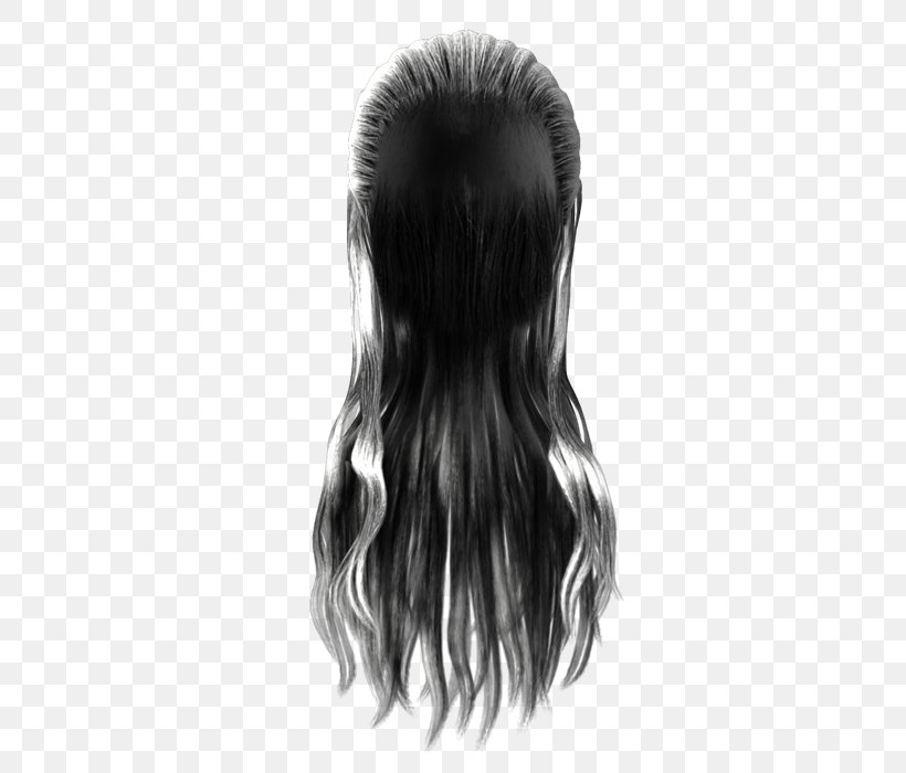 Hair Clip Art Image Wig, PNG, 600x700px, Hair, Black, Black And White, Black Hair, Black M Download Free