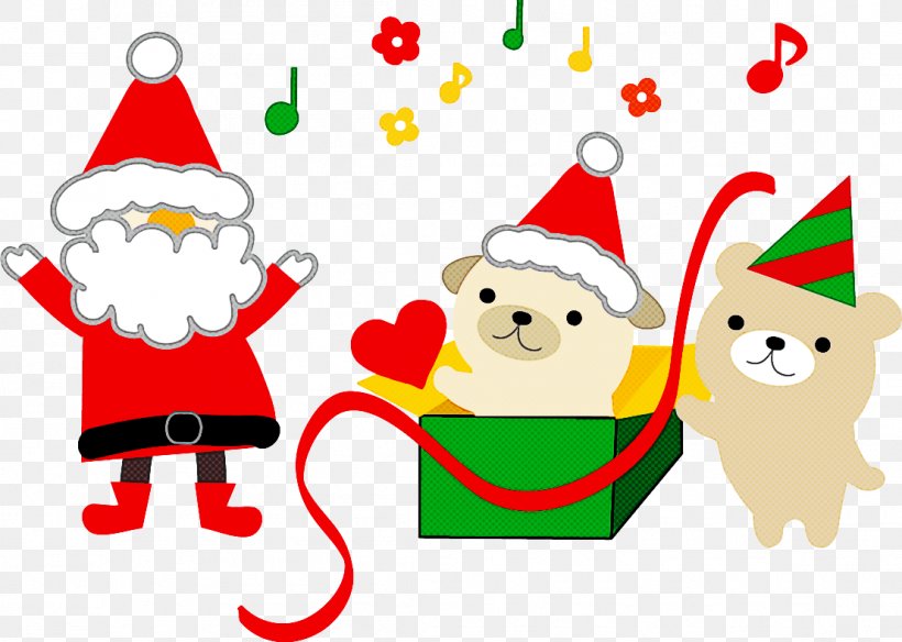 Christmas Tree Illustration, PNG, 1108x790px, Santa Claus, Book Illustration, Cartoon, Christmas, Christmas Day Download Free