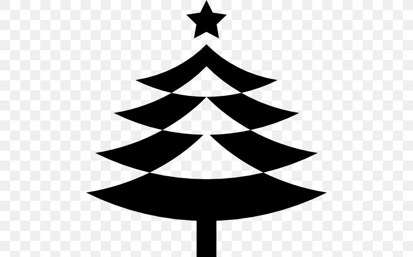 Christmas Tree Spruce Pine, PNG, 512x512px, Christmas Tree, Black And White, Christmas, Christmas Decoration, Christmas Ornament Download Free
