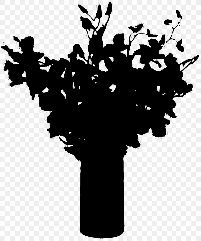 Flowering Plant Silhouette Font Branching, PNG, 1252x1500px, Flower, Blackandwhite, Branch, Branching, Flowering Plant Download Free