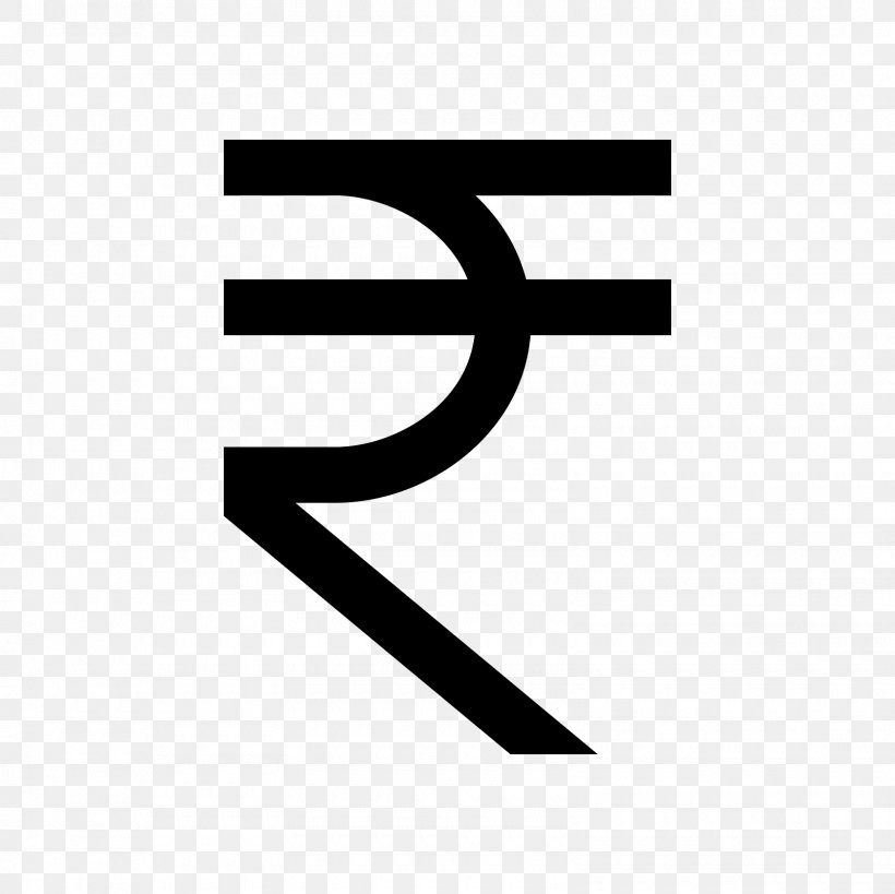 Indian Rupee Sign Currency Symbol, PNG, 1600x1600px, Indian Rupee Sign, Area, Bank, Black, Black And White Download Free