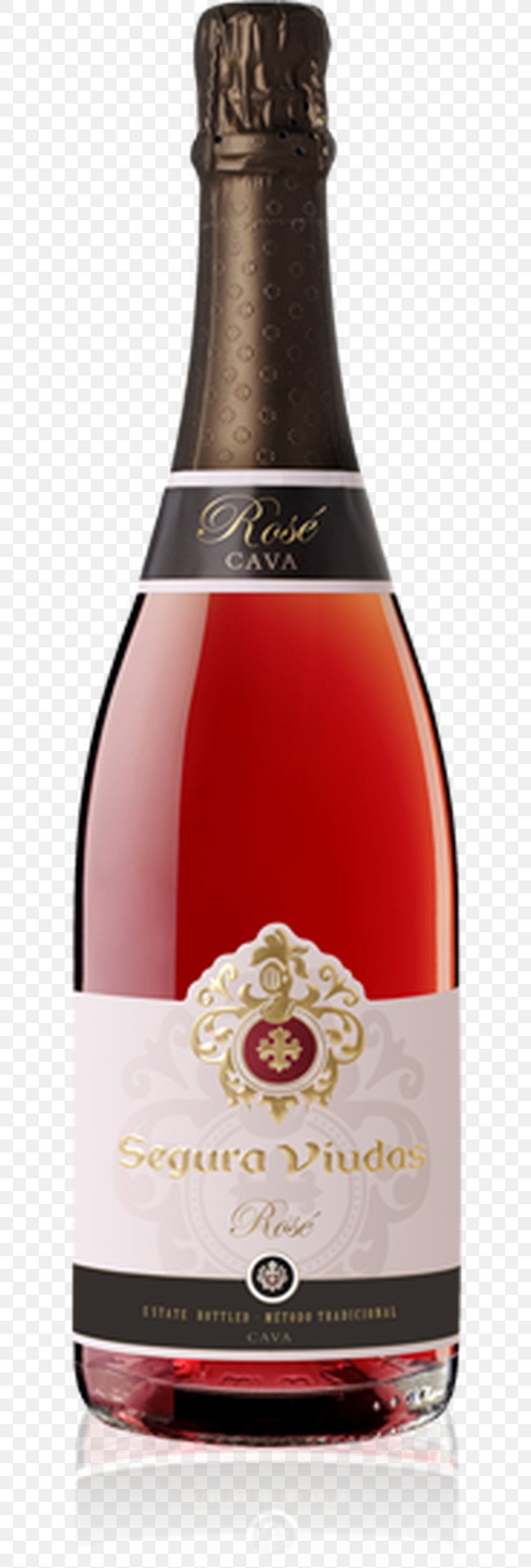 Cava DO Sparkling Wine Segura Viudas Rosé, PNG, 800x2422px, Cava Do, Alcoholic Beverage, Bottle, Champagne, Distilled Beverage Download Free